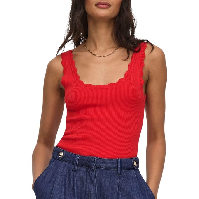 JDY Nanna Scallop Edge Top Dames - Maat XXL