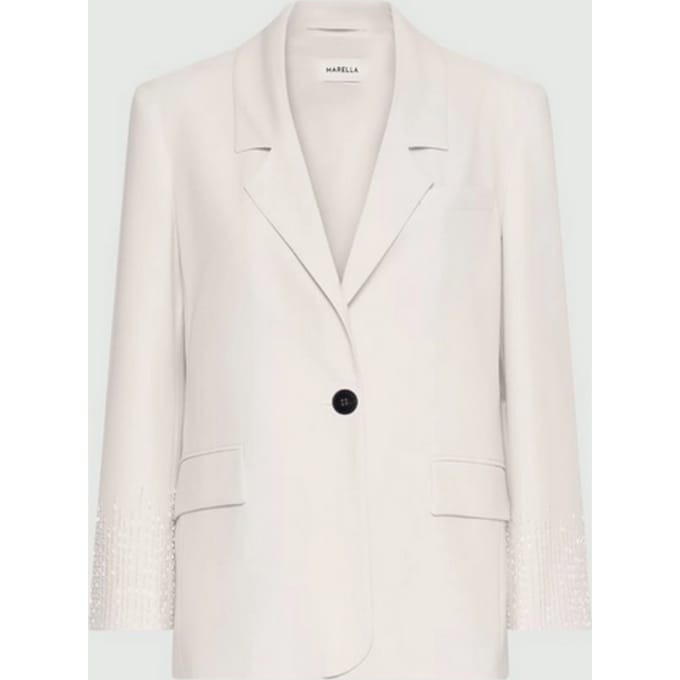 witte vrouw canvas jas