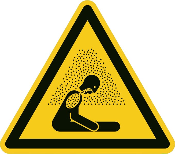 Verstikkingsgevaar sticker 200x200 mm - vinyl - ISO 7010 W041
