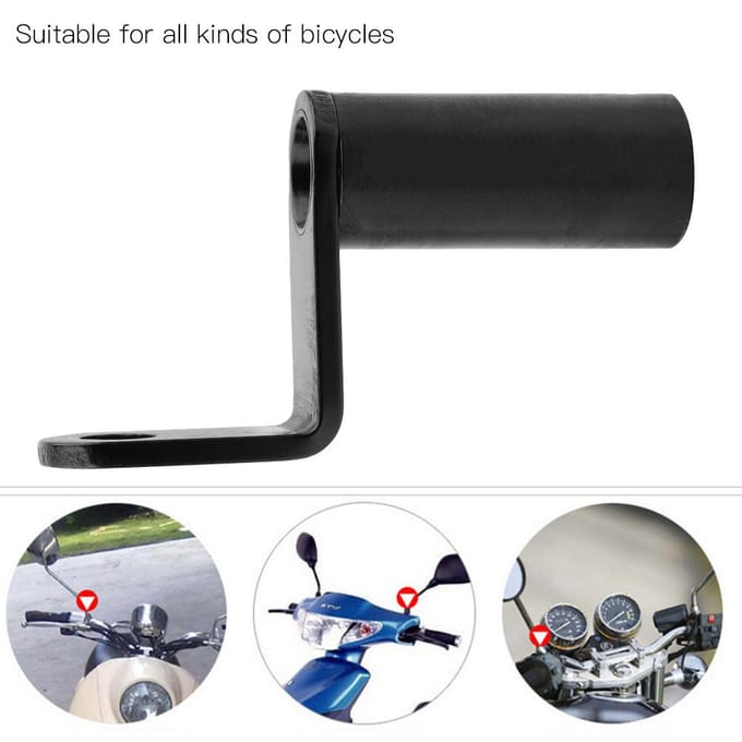 Aluminiumlegering Fiets Omzettingsbeugel Stuurmontagebeugel Zwart zwart