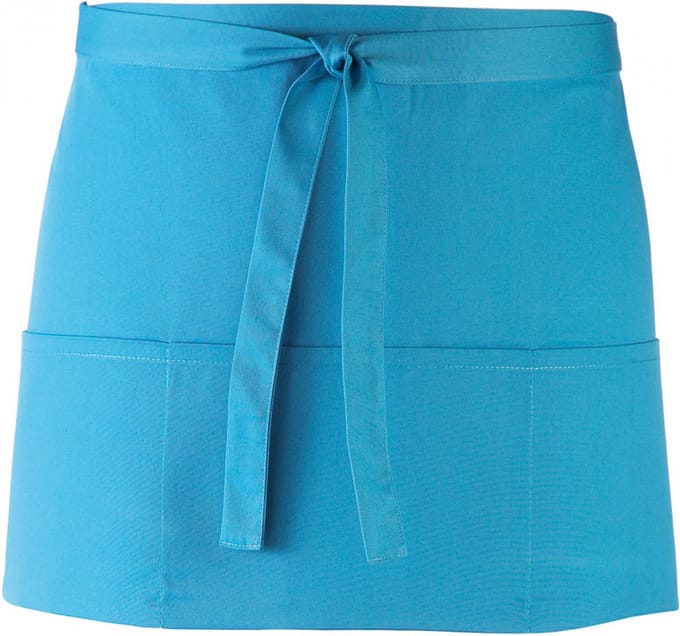 Schort/Tuniek/Werkblouse Unisex One Size Premier Turquoise 65% Polyester, 35% Katoen