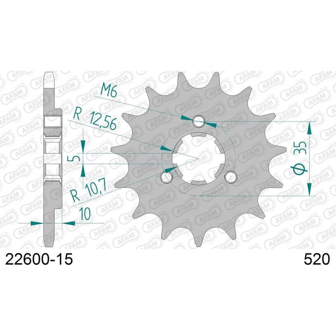 Tandwiel Afam 520 15 dents