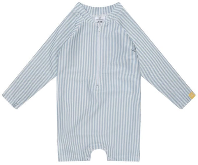 Swim Essentials - Jongens Zwempak 1-2 jaar - 86/92 - Blauw/Wit - Gestreept - Dreumes