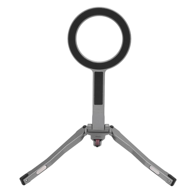 Magnetisch Telefoonstatief Opvouwbaar Mobiele Telefoon Statief Standaard Selfie Stick Aluminiumlegering Antislip gray