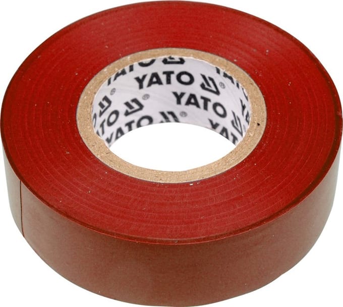 Yato - Elektro-isolatietape - 19mmx20m - Rood - PVC