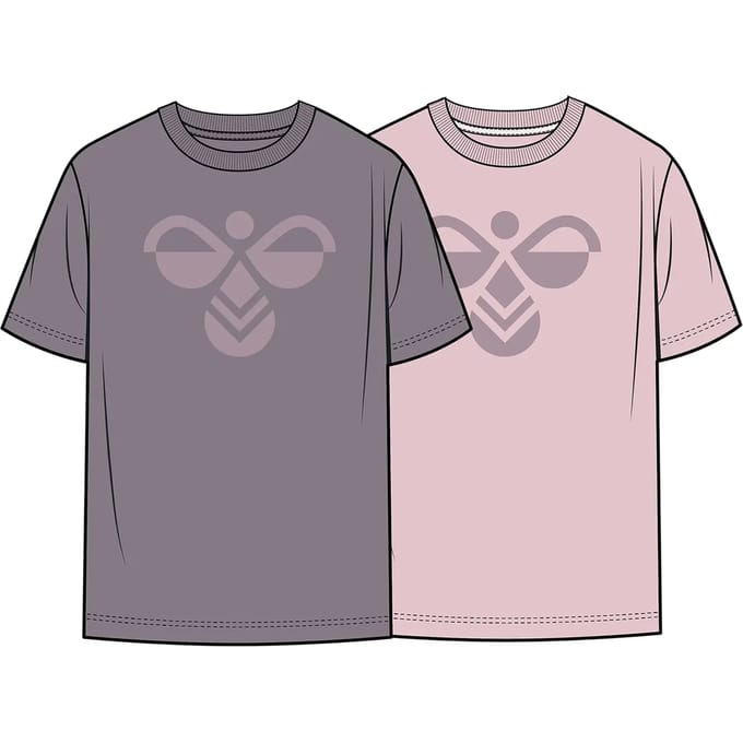 Meisjes-T-shirt Hummel Tukas (x2)