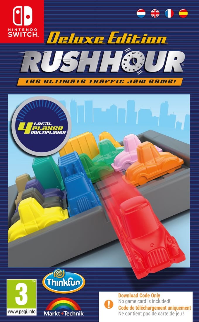 Rush Hour (Deluxe Edition) (Code in a Box) - Nintendo Switch - Puzzle
