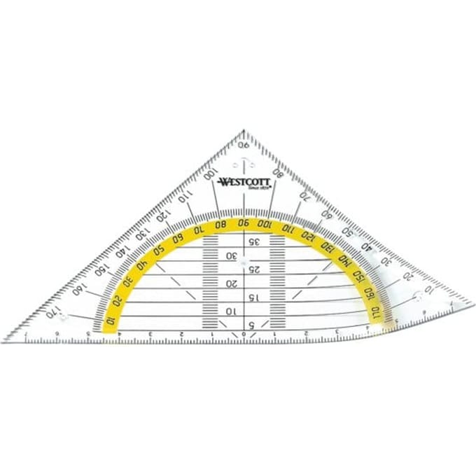 Westcott geodriehoek - 14cm - flexibel - AC-E10132-BP