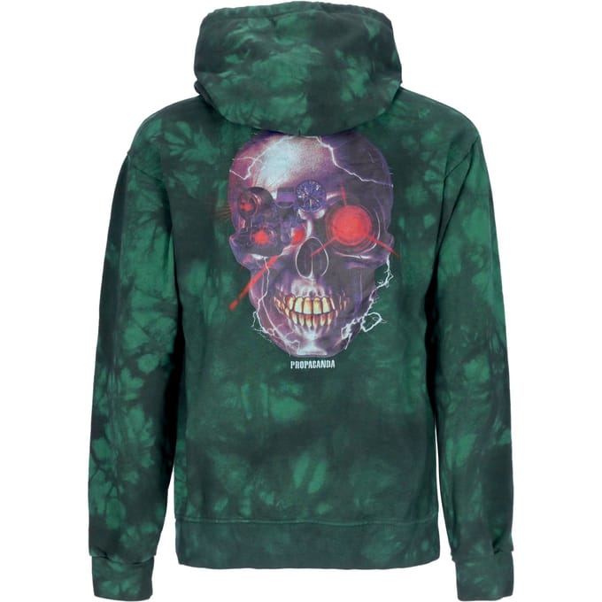 Lichtgewicht herensweatshirt met capuchon Terminator Hoodie Tie Dye groen