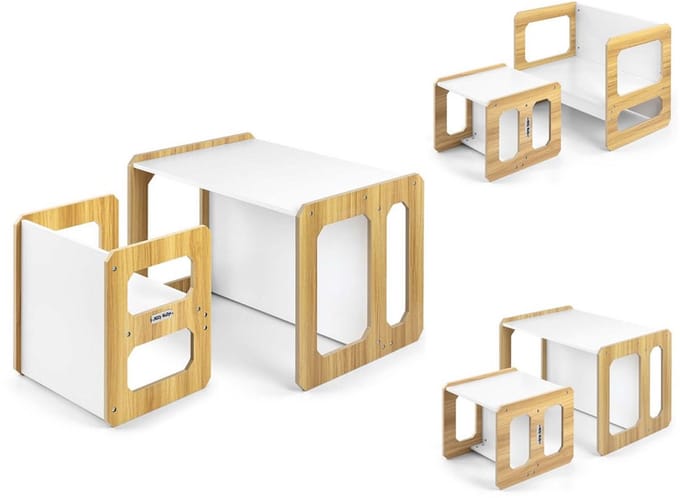 Milly Mally Stella kindermeubelset 3-in-1 MDF - Tafel en stoel