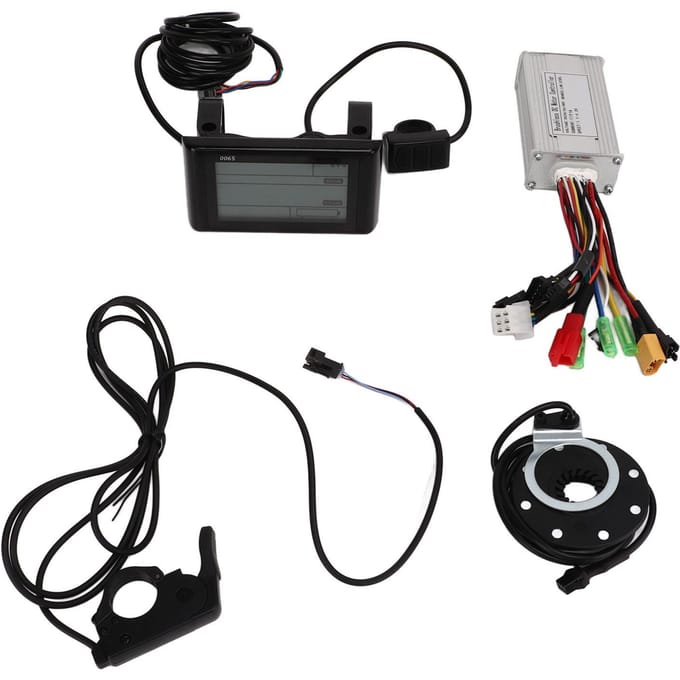 Borstelloze Motor Controller Sinusgolf 3 Modi Duimgashendel LCD Display 24V 36V 48V 17A gray