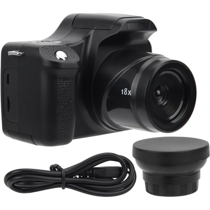 3.0 inch LCD-scherm 18x zoom HD SLR-camera Draagbare digitale camera met lange brandpuntsafstand(Standaard breed wit