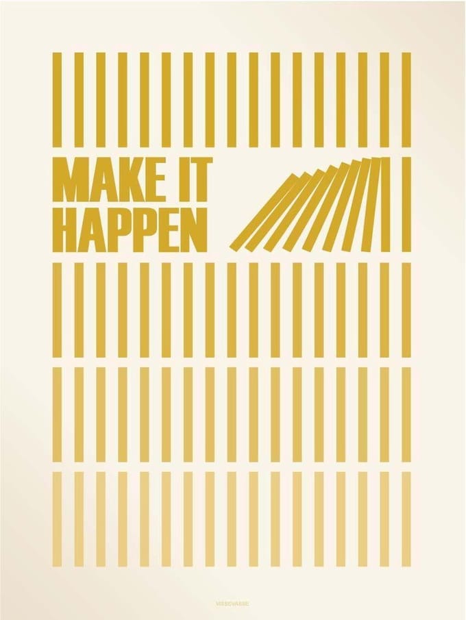 ViSSEVASSE Make It Happen Amber - Poster - S