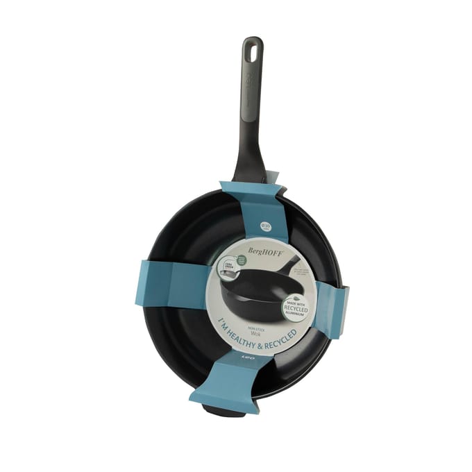 LEO Wok antikleef Stone+ - Ø 30cm - Grijs - PFAS-vrij