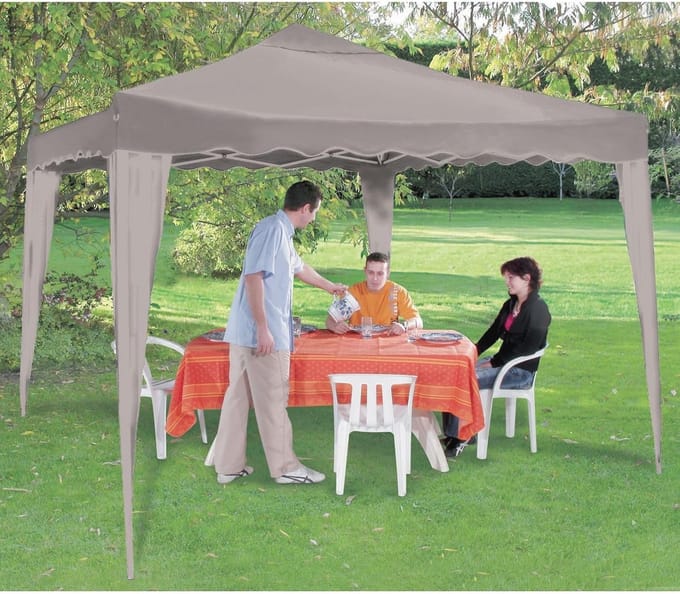 Partytent 3x3 m Opvouwbaar - Taupe