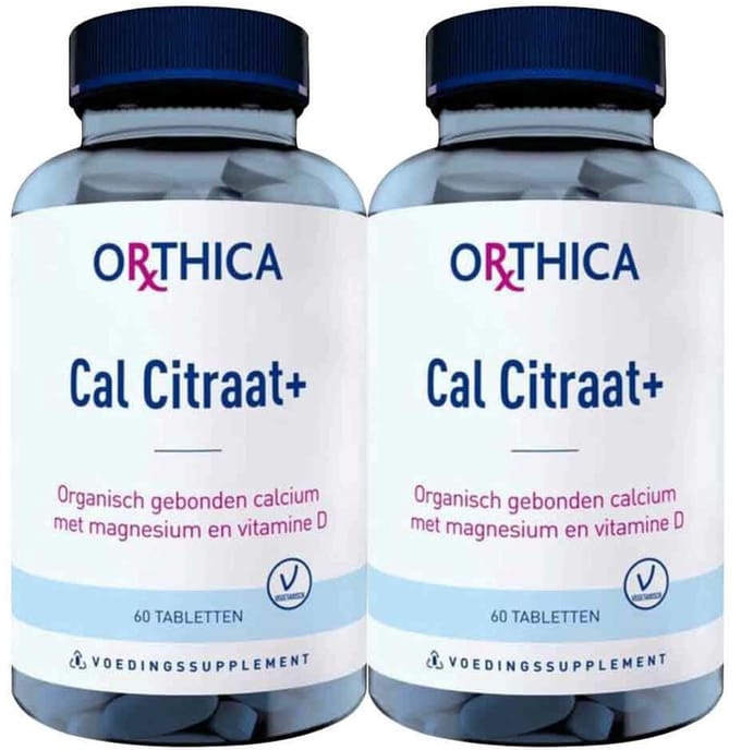 Orthica - Cal Citraat+ - 2 x 60 tabletten - Voordeelverpakking