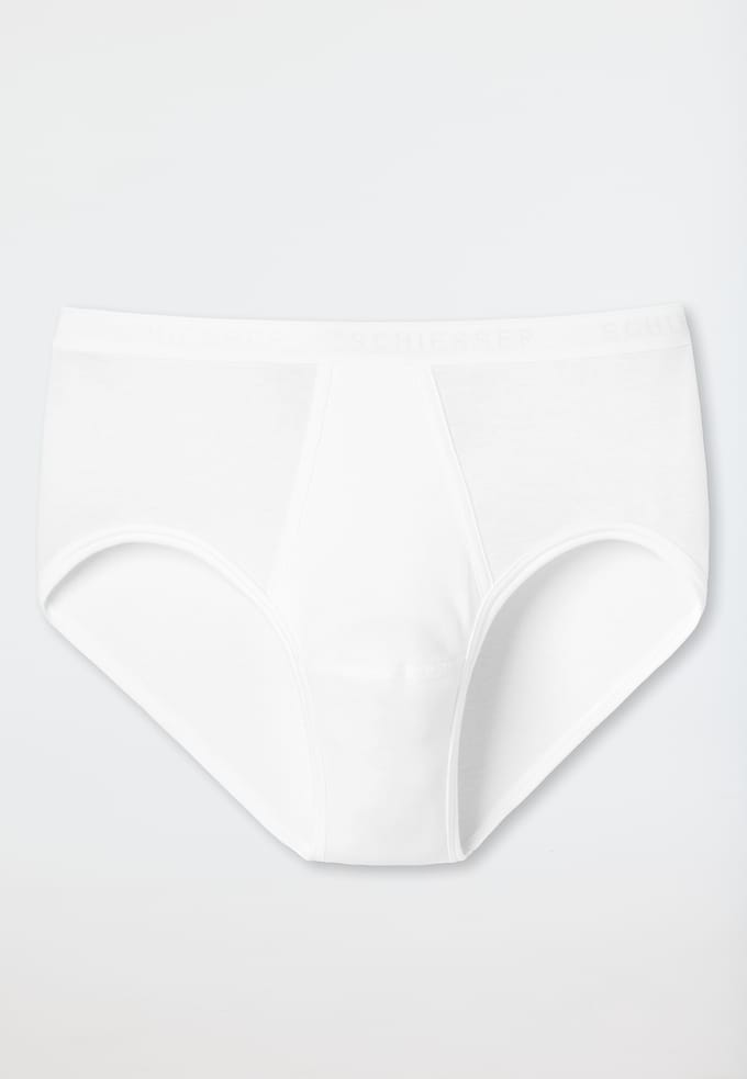 Schiesser Original Feinripp Heren Onderbroek Slip - Wit