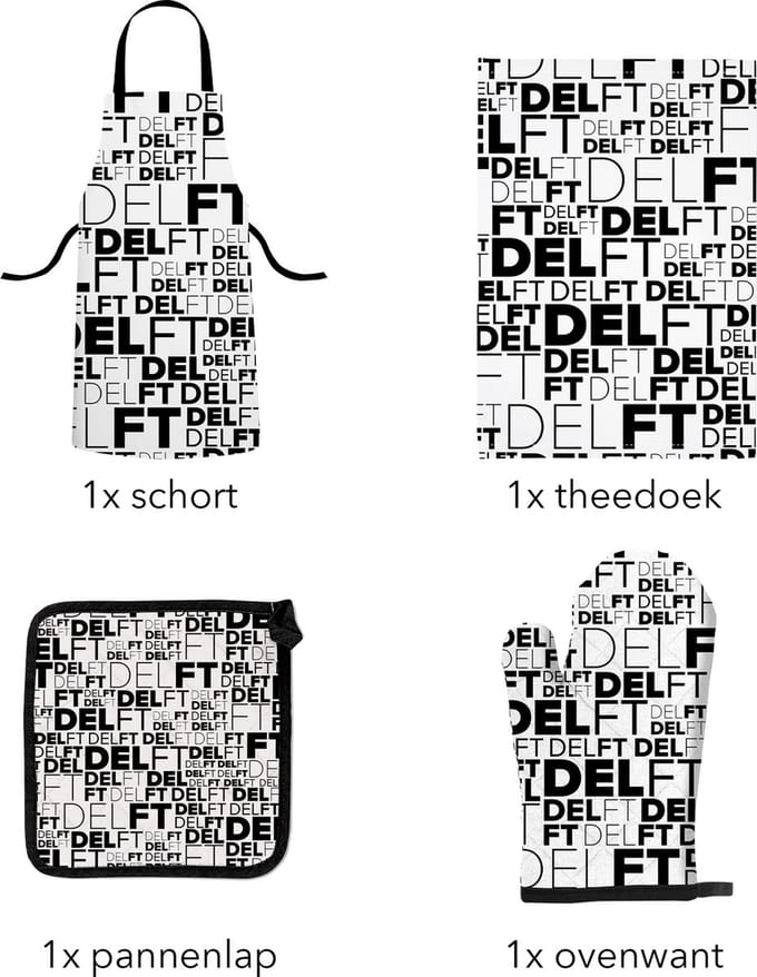 Delft keukentextiel voordeelpakket - Souvenirs Nederland