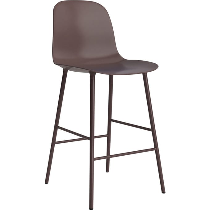 Normann Copenhagen Form Barstoel staal - NormannCopenhagenFormBrown - 65 cm