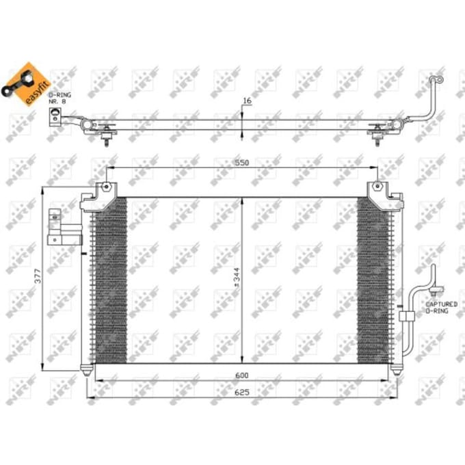 Condensor, airconditioning NRF 35356