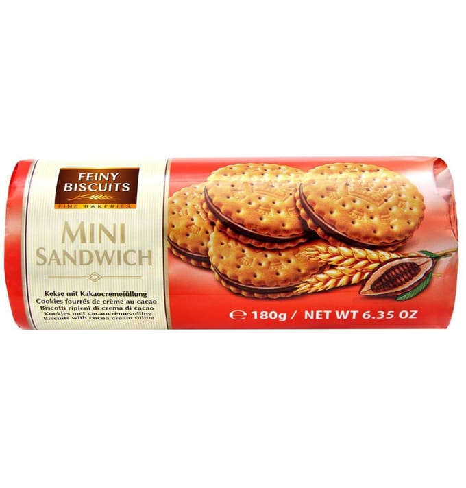 Feiny Biscuits Mini Marquises Fourrées au Chocolat 180 g