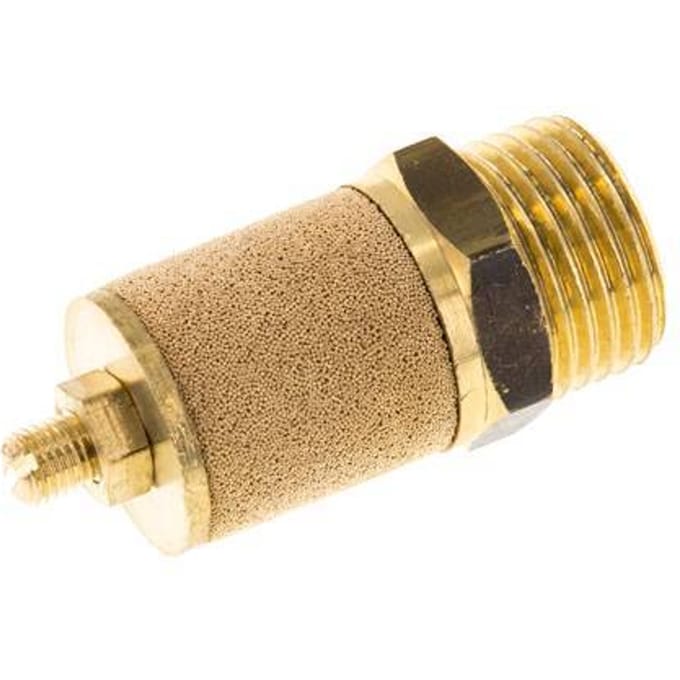 G1/2'' Messing Smoorgeluiddemper Met Borgmoer