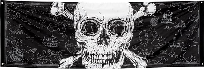 Banner Piratenfeest  Pirate Party.