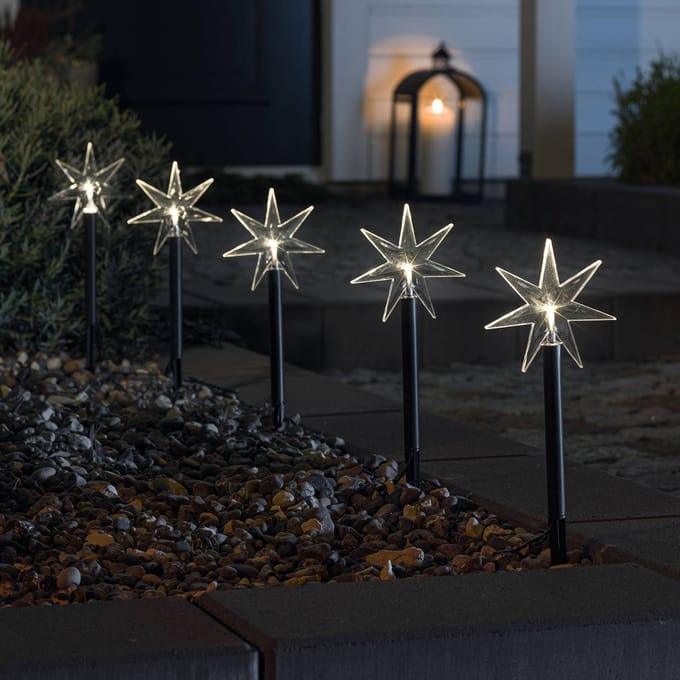 Konstsmide 4468-100 Buiten decoverlichting Set van 5 stuks LED LED vast ingebouwd Zwart