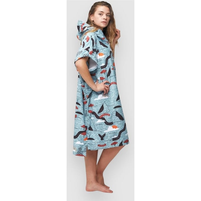After Sketchbook Surf Poncho blauw