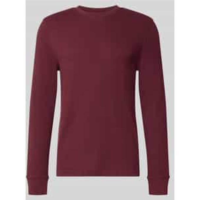 shirt met lange mouwen met riblook