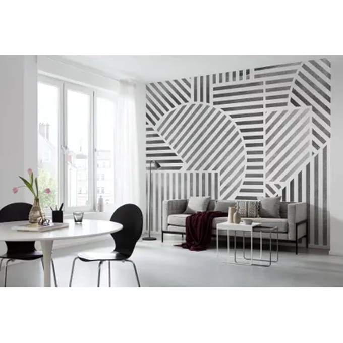 Fotobehang - Jeux de Lignes 300x250cm - Vliesbehang
