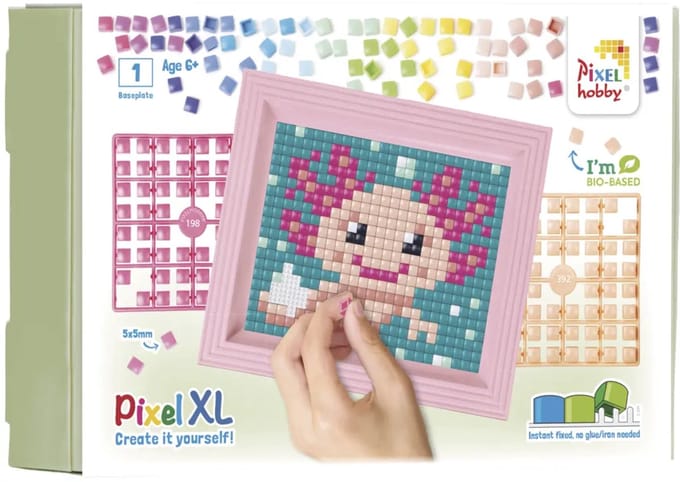 Pixelhobby Geschenkverpakking Axolotl Roze