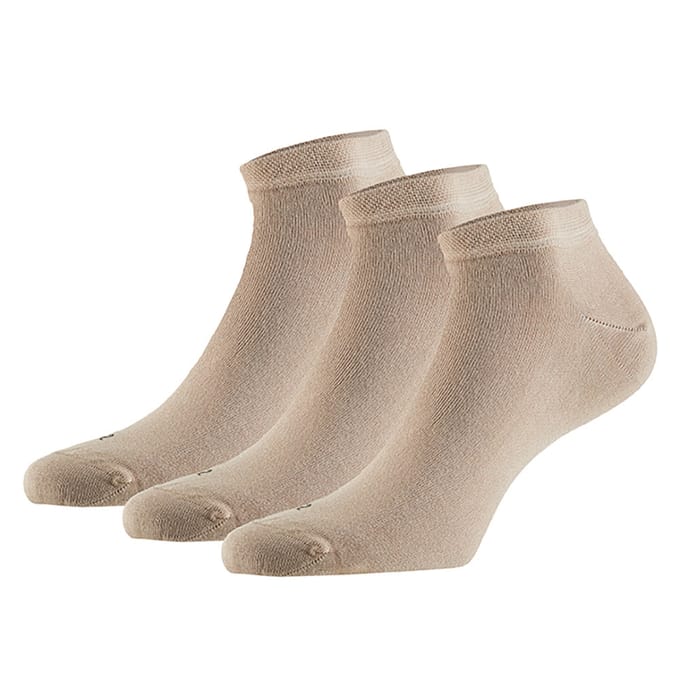 Modal sneakersokken - 3-Pak - Zand / 39/42