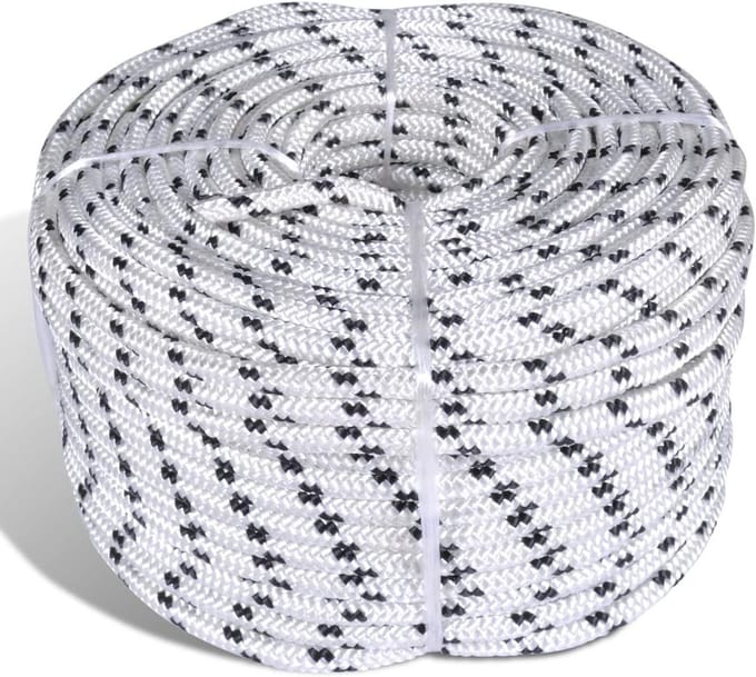 Universele Touw - Scheepstouw Boottouw - Vastzetten Boot - Gevlochten Polyester - 6 mm x 50 m - Niet gespecificeerd