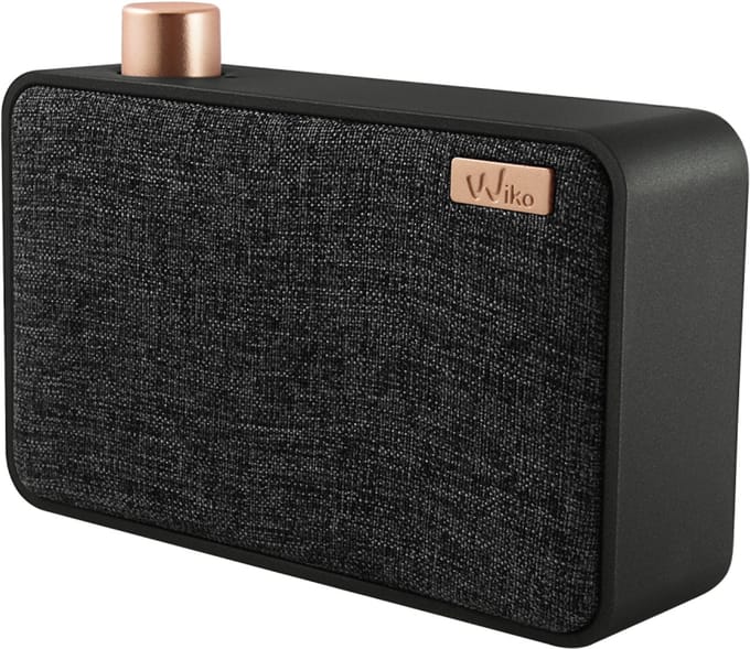 Wiko WiSHAKE Mobiele Bluetooth-Speaker (2 W, Mono, 6 u batterij) – Compact, Handsfree, AUX & Micro-USB – Draagbaar Geluid