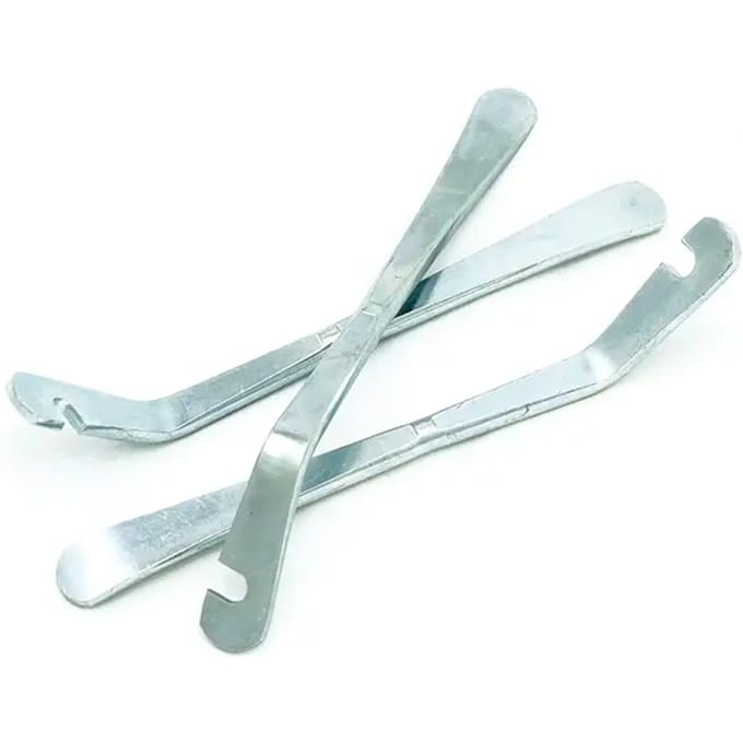 IceToolz Stalen bandenlichters - set van 3 - 12,5 cm - zilver - fietsreparatie