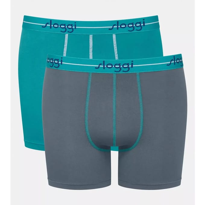 sloggi Langer Boxer Blue Start