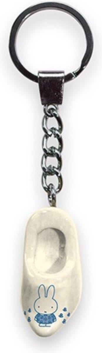Nijntje Sleutelhanger klomp 4cm wit/blau