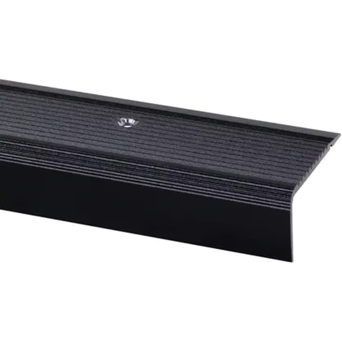 Trapprofiel Aluminium - Mat Zwart - Antislip - 45x23x950mm