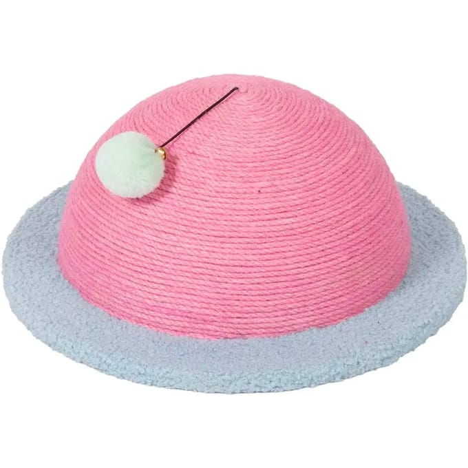 Coockoo krabelement SATURN SCRATCH voor katten 40x40x17cm roze