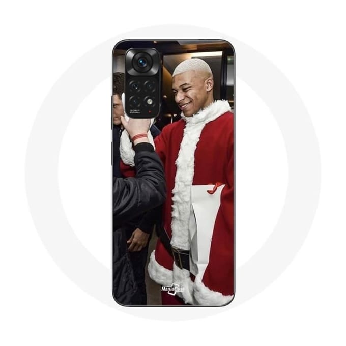 Coque pour Xiaomi Redmi Note 11 4G Mbappé Foot Joyeux noël