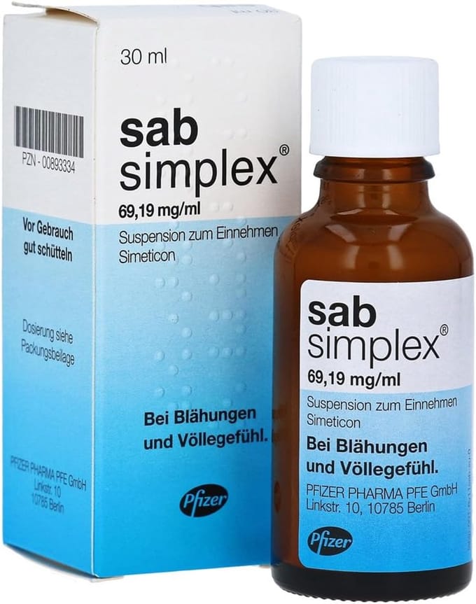 Sab Simplex 30ml - helpt tegen darmkrampjes baby - Officieel Pfizer