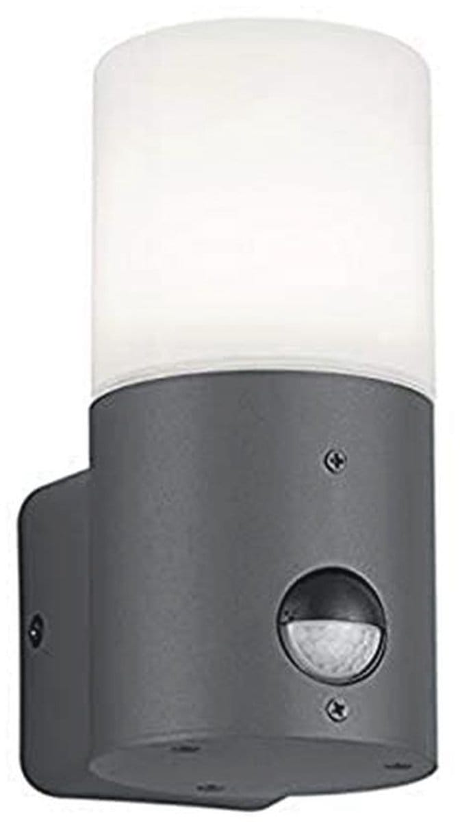 Buitenwandlamp met Bewegingsmelder - Aluminium Antraciet/Wit