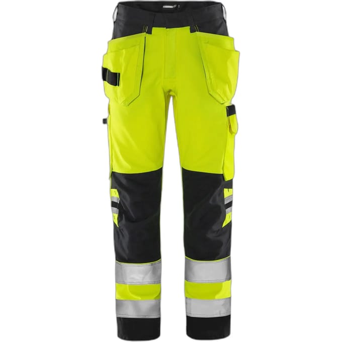 Hoge-visibility werkbroek klasse 2 Fristads Green 2641 GPLU