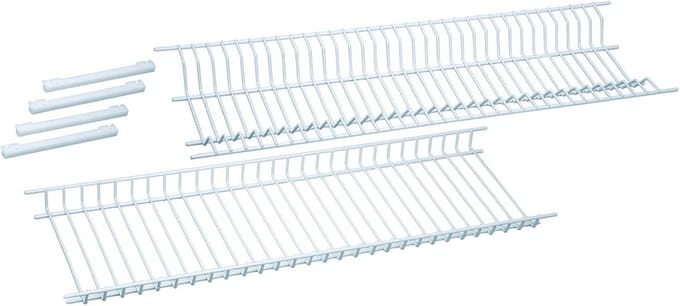 Stalen spoelbakdrainer wit met kunststof coating voor 65 cm kast