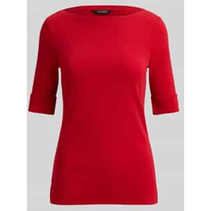 slim fit T-shirt van puur katoen