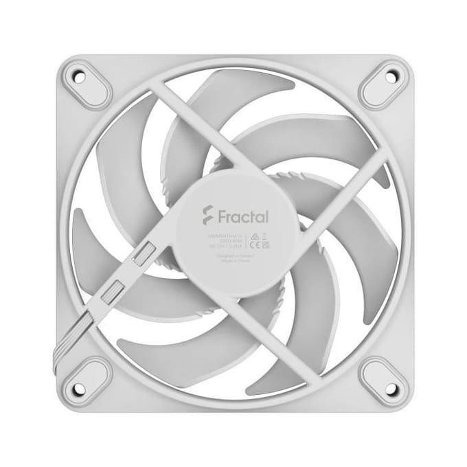 Fractal Design Momentum 12 - Case ventilator - 120mm - Wit
