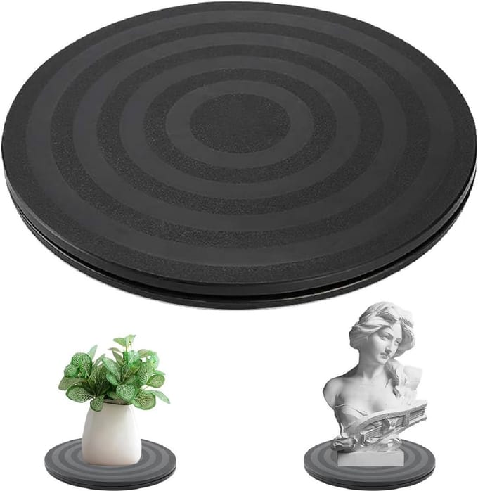 Draaibaar Platform 20 cm - 360 Graden Draaistandaard voor Platenspelers, Monitoren en meer