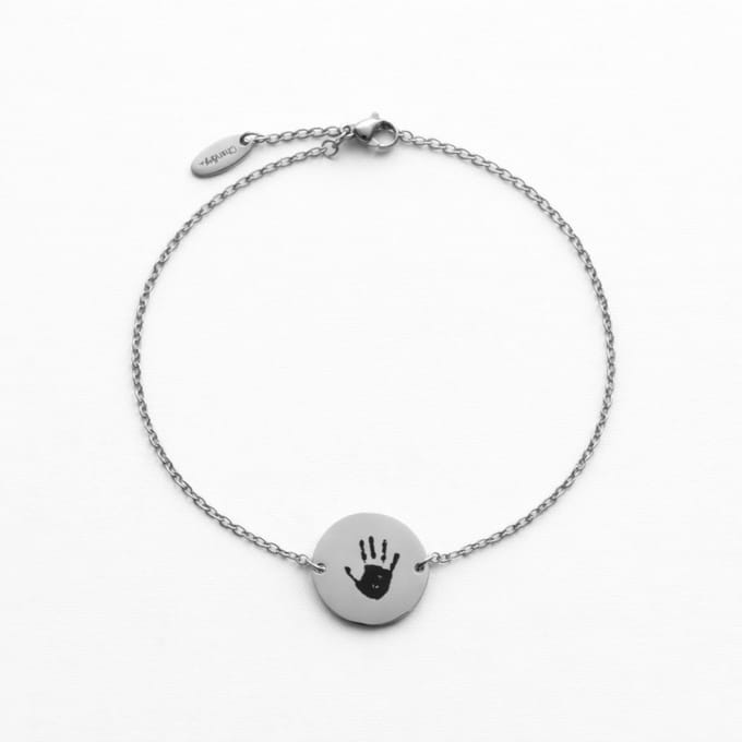 Armband met Handafdruk Zilver