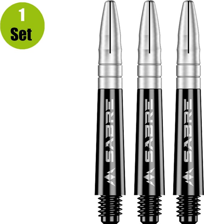 Mission Sabre Black Base Silver - Dart Shafts
